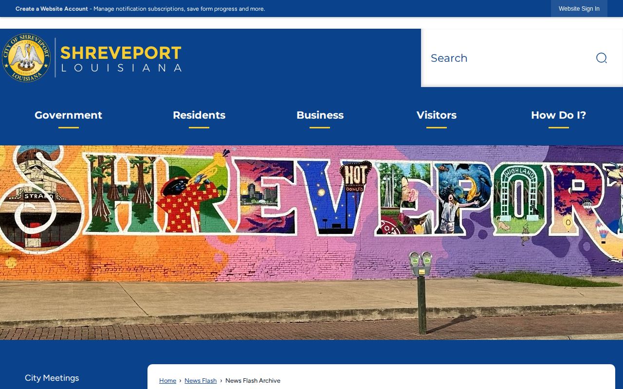 Shreveport News Flash archive for city inmate booking reports